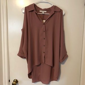 Cold shoulder blouse